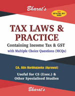  Buy Tax Laws & Practice with MCQs (For CS Exec.)